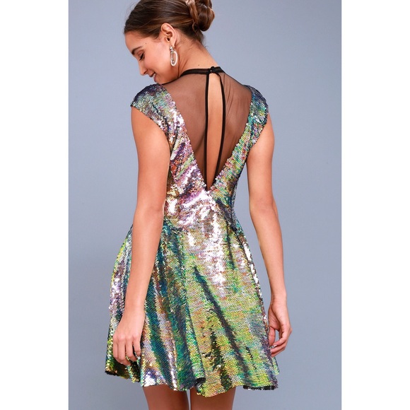 Free People Sequined Dress Sz.S - Picture 3 of 8
